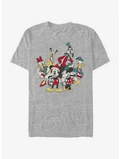 Cheapest 🧨 Disney Mickey Mouse Holiday Group T-Shirt 💯