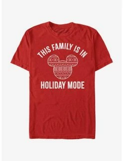 Flash Sale 🔔 Disney Mickey Mouse Family Holiday Mode T-Shirt 🔥