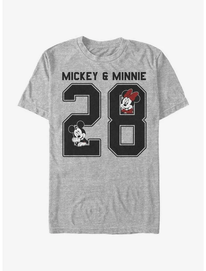 Promo ❤️ Disney Mickey Mouse Mickey Minnie Collegiate T-Shirt ❤️