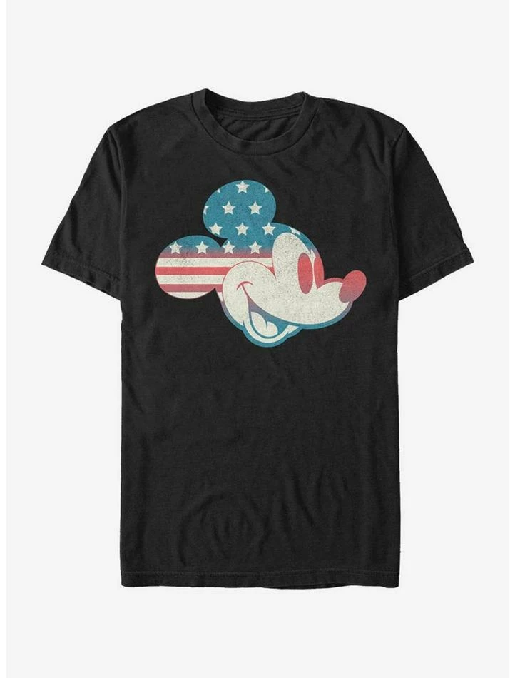 Cheapest ๐ Disney Mickey Mouse Mickey Americana Flag Fill T-Shirt ๐ฏ