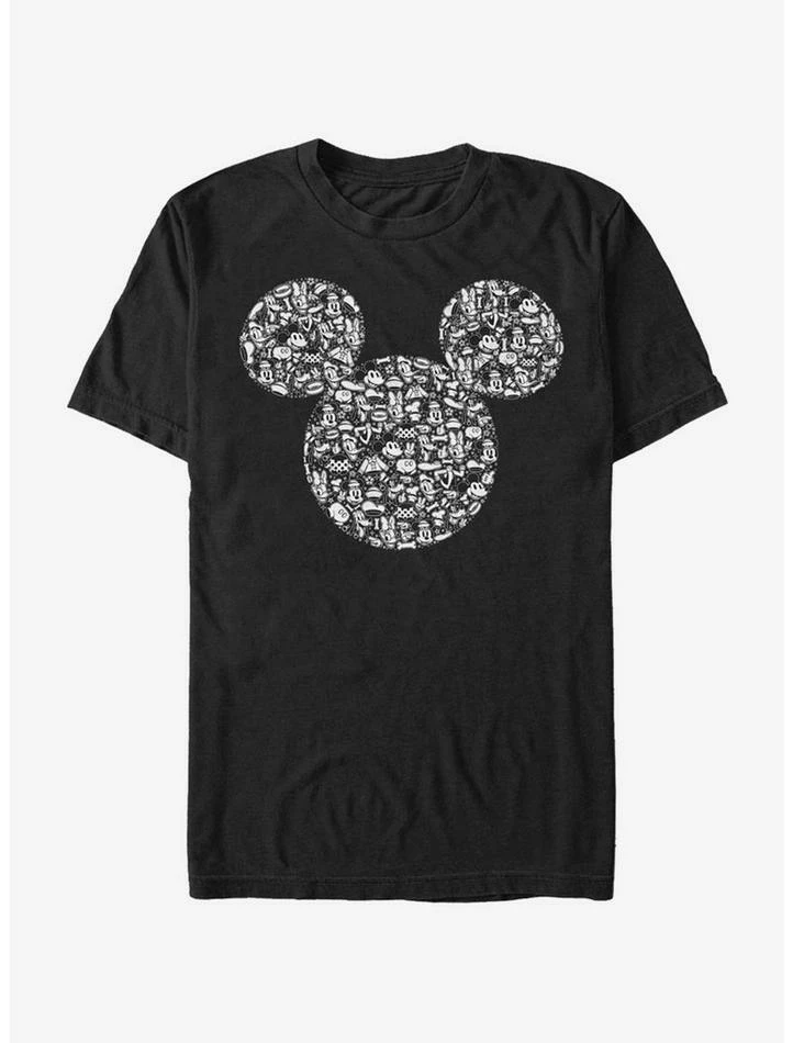 Discount 😀 Disney Mickey Mouse Mickey Icons Fill T-Shirt ✔️