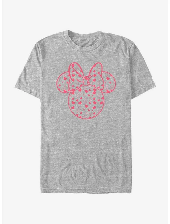 New π Disney Mickey Mouse Minnie Hearts Fill T-Shirt π€©