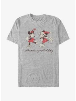 Buy 😍 Disney Mickey Mouse Vintage Holiday Skaters T-Shirt 🌟