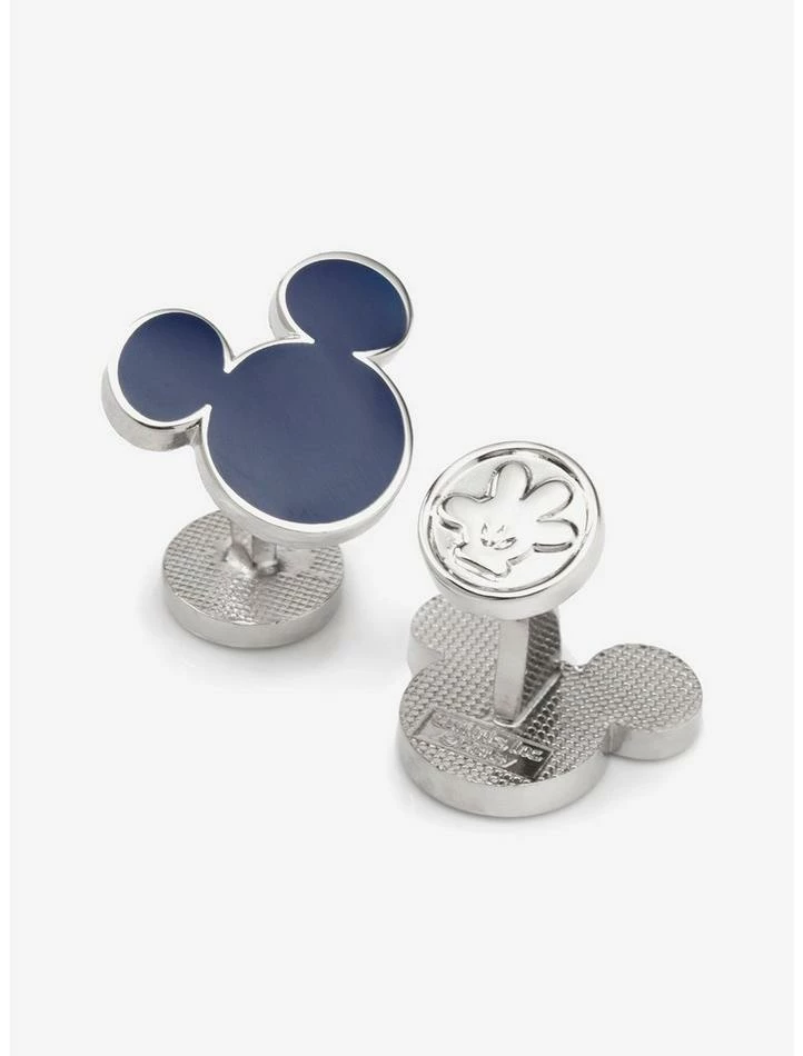 Discount π Disney Mickey Mouse Silhouette Blue Cufflinks π₯°