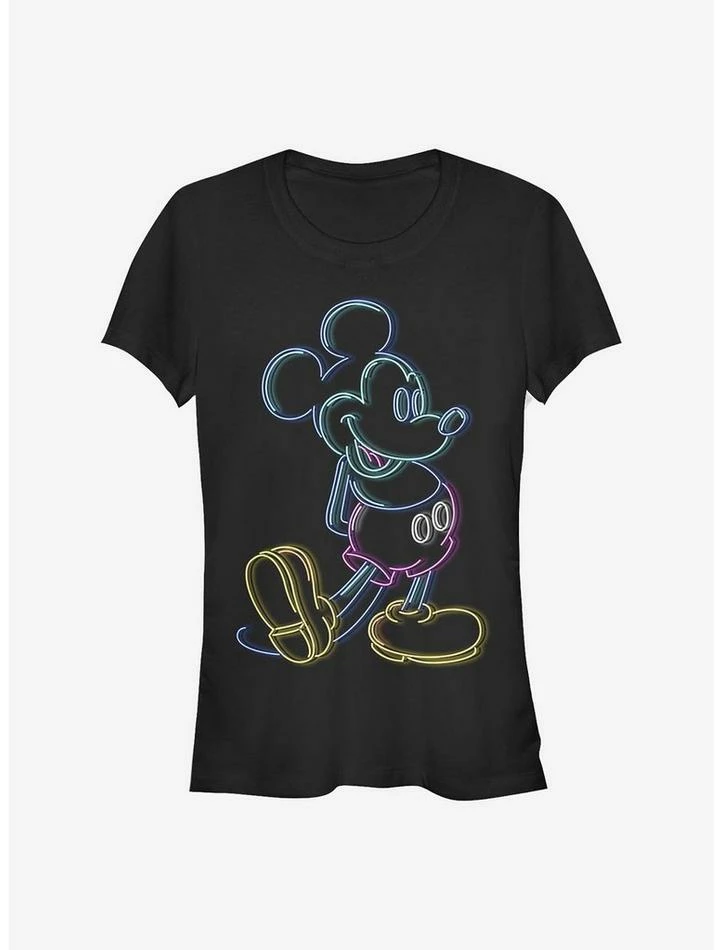 Cheap π Disney Mickey Mouse Neon Mickey π§ Girls T-Shirt π₯°