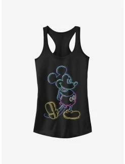 Top 10 🎁 Disney Mickey Mouse Neon Mickey 👧 Girls Tank 👏