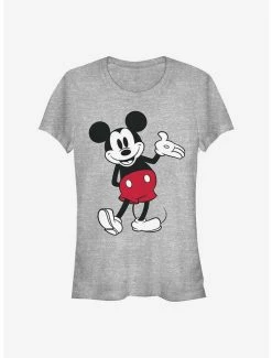 Budget 🌟 Disney Mickey Mouse World Famous Mouse 👧 Girls T-Shirt ✔️