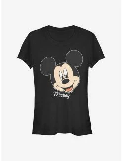Hot Sale ✔️ Disney Mickey Mouse Mickey Big Face 👧 Girls T-Shirt 🌟