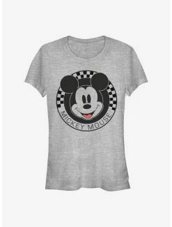 Buy 😀 Disney Mickey Mouse Mickey Mouse Checkered 👧 Girls T-Shirt 💯