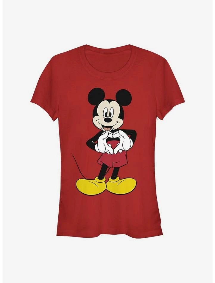 Cheap 𧨠Disney Mickey Mouse Mickey Love π§ Girls T-Shirt π