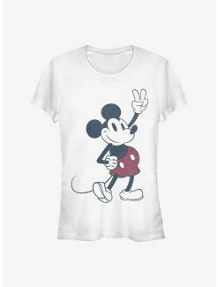 Budget 🥰 Disney Mickey Mouse Plaid Mickey 👧 Girls T-Shirt 👏