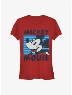 Cheap ✔️ Disney Mickey Mouse Mickey's Stripes 👧 Girls T-Shirt 🥰