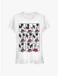 Buy 👍 Disney Mickey Mouse Mickey Mood 👧 Girls T-Shirt 👏