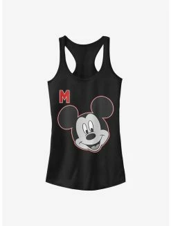 Brand new 😀 Disney Mickey Mouse Letter Mickey 👧 Girls Tank 🔥