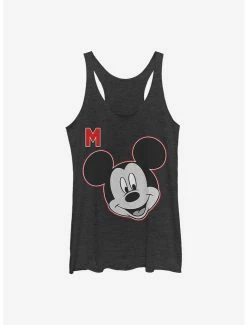Flash Sale ❤️ Disney Mickey Mouse Letter Mickey 👧 Girls Tank ❤️
