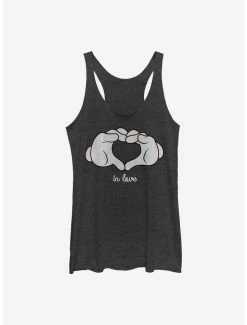 Discount 💯 Disney Mickey Mouse Glove Heart 👧 Girls Tank 🔥
