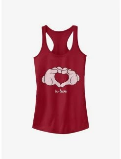 Best Sale 🤩 Disney Mickey Mouse Glove Heart 👧 Girls Tank 🧨