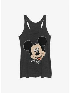 Promo 🤩 Disney Mickey Mouse Mickey Big Face 👧 Girls Tank 🎉