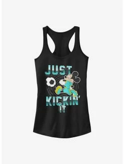 Promo 💯 Disney Mickey Mouse Kickin' It 👧 Girls Tank 😀