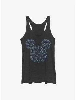 Buy ⌛ Disney Mickey Mouse Mickey Ear Snowflakes 👧 Girls Tank 👏