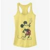 Brand new ⭐ Disney Mickey Mouse Plaid Mickey 👧 Girls Tank 💯