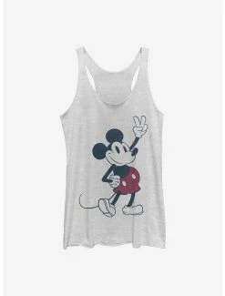 Best Sale 🔥 Disney Mickey Mouse Plaid Mickey 👧 Girls Tank ❤️