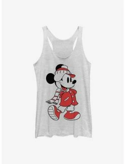 Best Pirce 😀 Disney Mickey Mouse Mickey Winter Fill 👧 Girls Tank ✔️