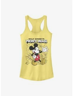 Cheapest 🥰 Disney Mickey Mouse Sketchbook 👧 Girls Tank 🎁