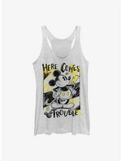 Hot Sale 😀 Disney Mickey Mouse Trouble Comes 👧 Girls Tank 😀
