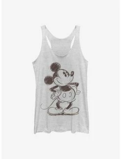 Discount 👏 Disney Mickey Mouse Sketch Mickey 👧 Girls Tank ✔️