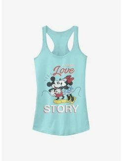 Budget 💯 Disney Mickey Mouse True Love Story 👧 Girls Tank 🌟
