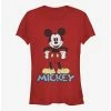 Promo ⭐ Disney Mickey Mouse 90's Mickey 👧 Girls T-Shirt 🔔