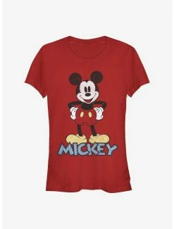 Promo ⭐ Disney Mickey Mouse 90's Mickey 👧 Girls T-Shirt 🔔