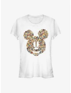 Buy 🧨 Disney Mickey Mouse Floral Mickey 👧 Girls T-Shirt 😍