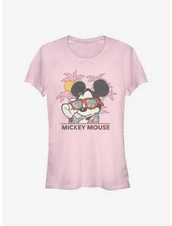 Outlet ⭐ Disney Mickey Mouse Mickey Beach 👧 Girls T-Shirt 👍
