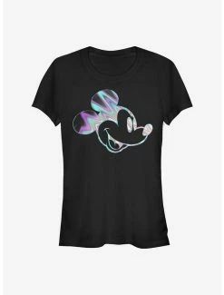 Deals 😍 Disney Mickey Mouse Neon Slick Mick 👧 Girls T-Shirt 🥰