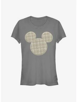 Top 10 💯 Disney Mickey Mouse Plaid Patch Mickey 👧 Girls T-Shirt 💯