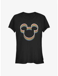 Best deal 🌟 Disney Mickey Mouse Rainbow Ears 👧 Girls T-Shirt ⌛