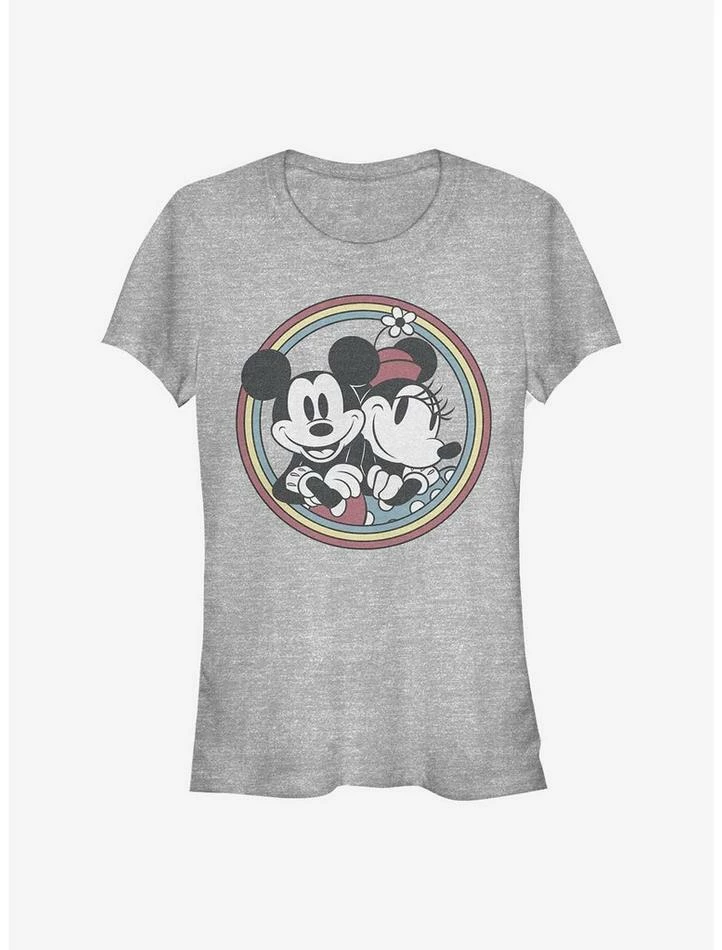 Hot Sale ๐ Disney Mickey Mouse Retro Mickey Minnie ๐ง Girls T-Shirt ๐
