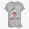 Deals 😍 Disney Mickey Mouse Vintage Mickey 👧 Girls T-Shirt ❤️