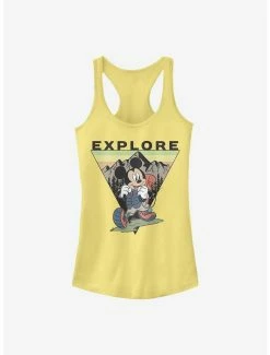 Discount ⌛ Disney Mickey Mouse Explore Mickey Travel 👧 Girls Tank 🌟