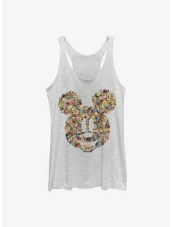 Cheap ✔️ Disney Mickey Mouse Floral Mickey 👧 Girls Tank 🧨