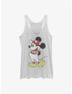 Best Sale ⌛ Disney Mickey Mouse ⚾ Baseball Season Mickey 👧 Girls Tank 😉