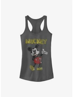 Budget 🤩 Disney Mickey Mouse Sketchy Mickey 👧 Girls Tank 🎁