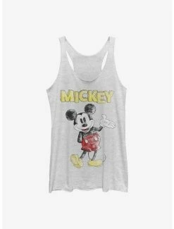 Buy 👍 Disney Mickey Mouse Sketchy Mickey 👧 Girls Tank ✔️
