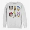 Budget 🔥 Disney Mickey Mouse Always Trending Stack Crew Sweatshirt ✨
