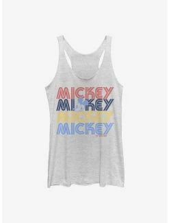 Top 10 ⌛ Disney Mickey Mouse Retro Stack 👧 Girls Tank ⭐