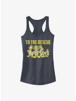 Coupon 🥰 Disney Mickey Mouse Thanks Firefighters 👧 Girls Tank 🧨