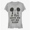 Brand new 👍 Disney Mickey Mouse Let Me Sleep 👧 Girls T-Shirt ⭐