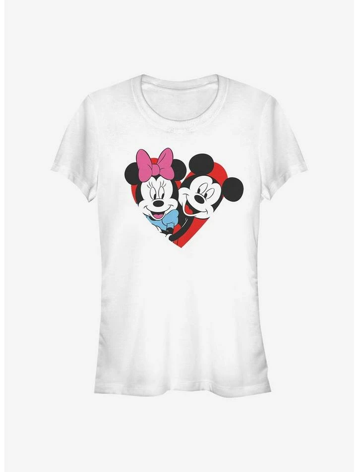 Buy π₯° Disney Mickey Mouse Mickey Minnie Heart π§ Girls T-Shirt π